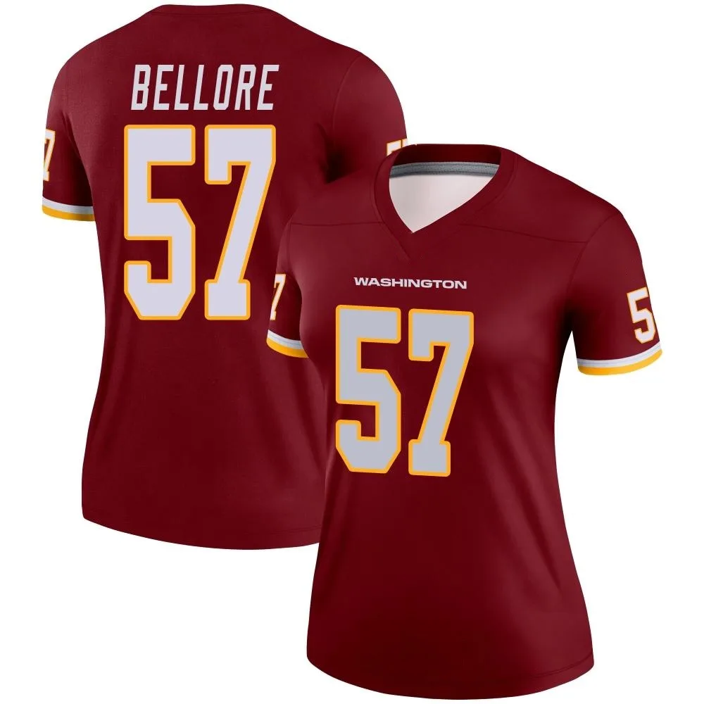 Women's Washington Commanders Nick Bellore Nike Burgundy Legend Jersey Women's Washington Commanders Nick Bellore Nike Burgundy Legend Jersey