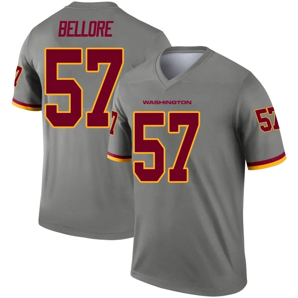 Youth Washington Commanders Nick Bellore Nike Inverted Legend Gray Jersey Youth Washington Commanders Nick Bellore Nike Inverted Legend Gray Jersey