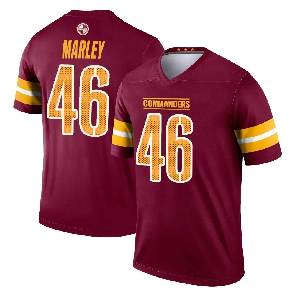 Men's Washington Commanders Nico Marley Nike Burgundy Legend Jersey Men's Washington Commanders Nico Marley Nike Burgundy Legend Jersey