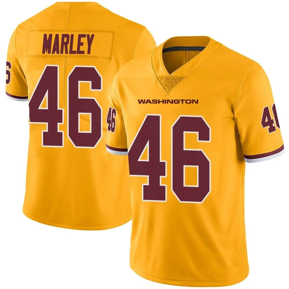 Men's Washington Commanders Nico Marley Nike Color Rush Limited Gold Jersey Men's Washington Commanders Nico Marley Nike Color Rush Limited Gold Jersey
