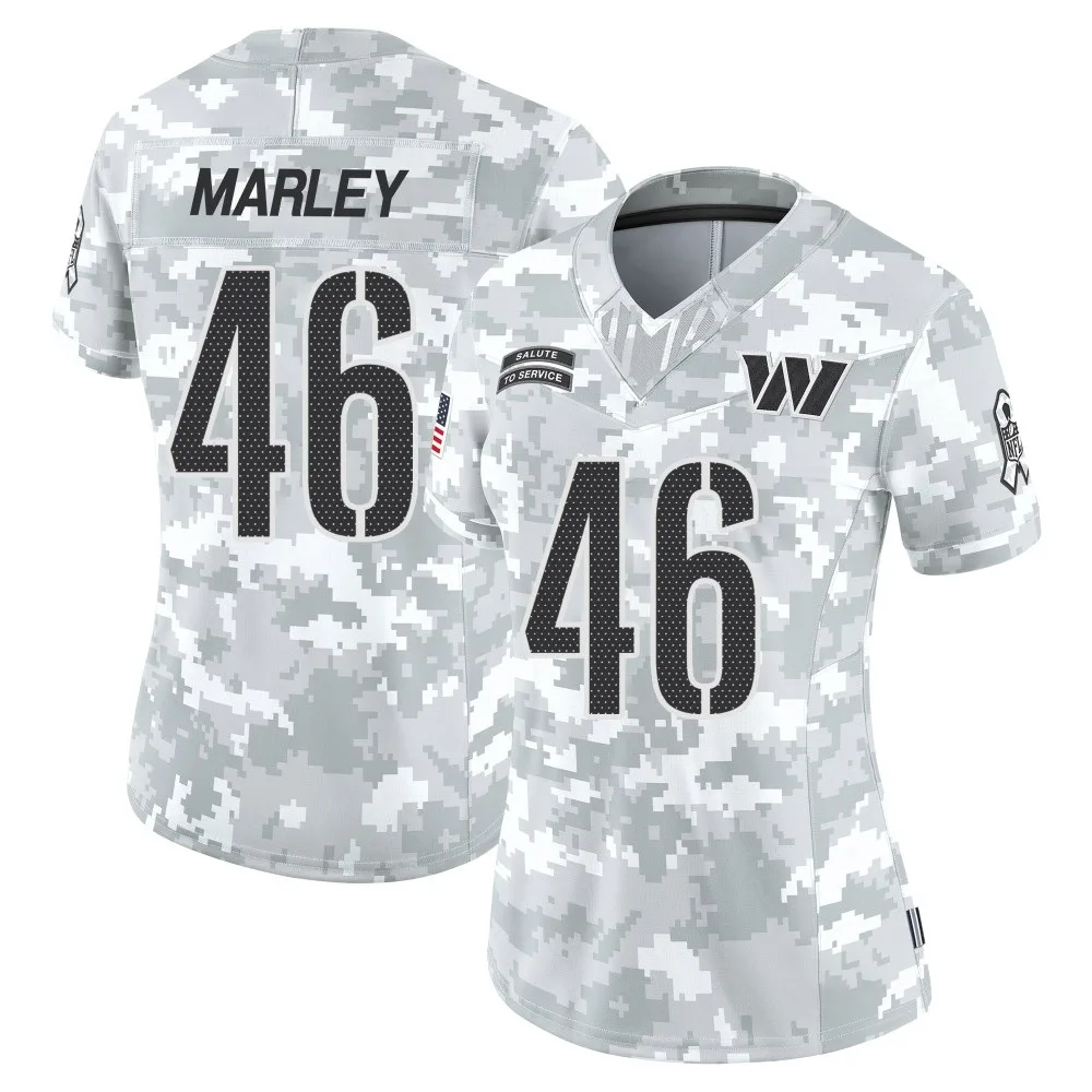 Women's Washington Commanders Nico Marley Nike 2024 Salute to Service Limited Arctic Camo Jersey Women's Washington Commanders Nico Marley Nike 2024 Salute to Service Limited Arctic Camo Jersey