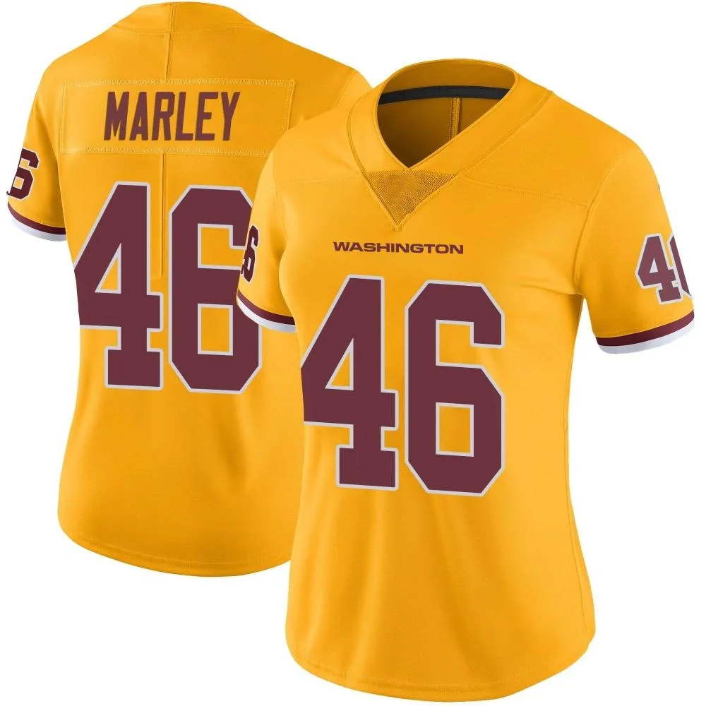 Women's Washington Commanders Nico Marley Nike Color Rush Limited Gold Jersey Women's Washington Commanders Nico Marley Nike Color Rush Limited Gold Jersey