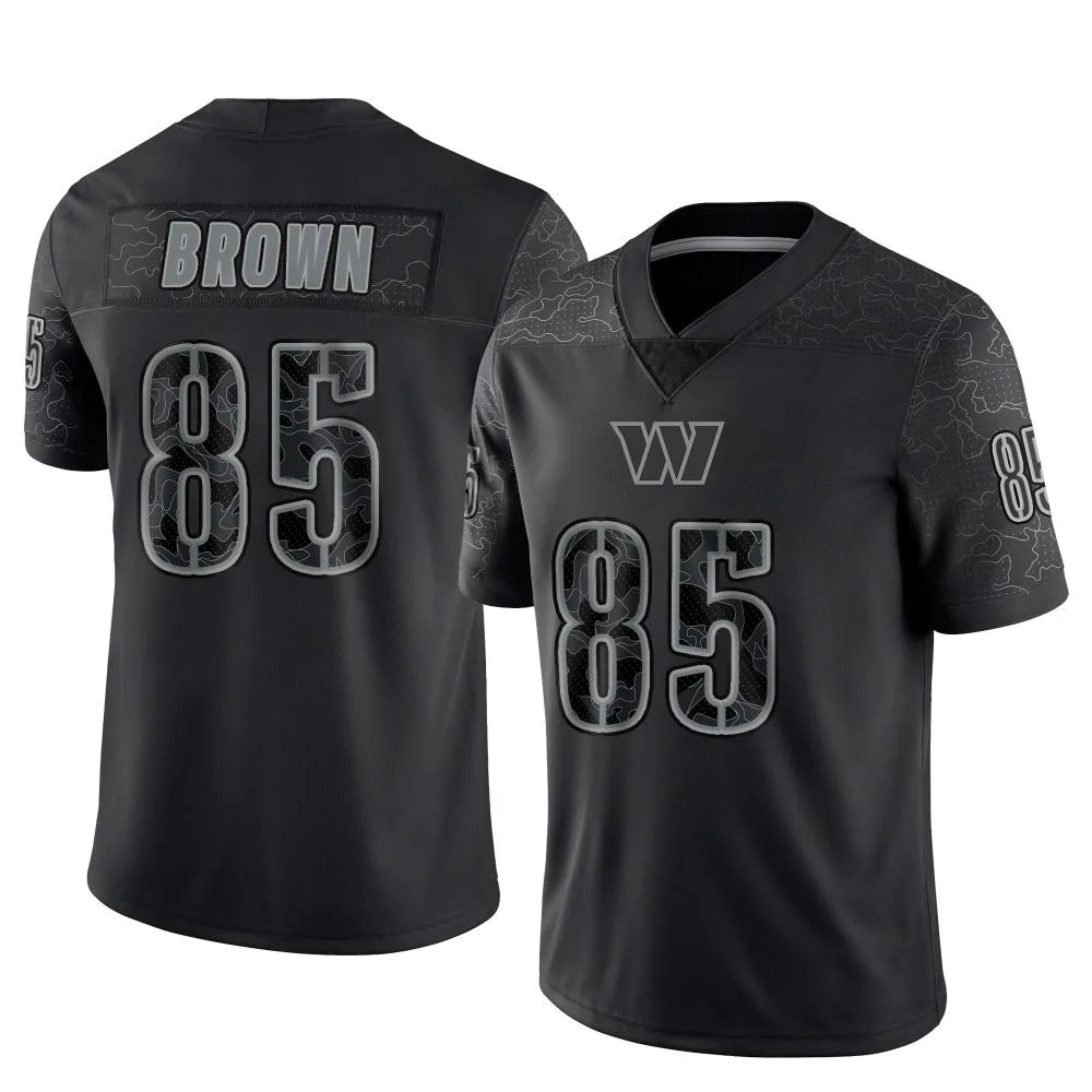 Men's Washington Commanders Noah Brown Nike Reflective Limited Black Jersey Men's Washington Commanders Noah Brown Nike Reflective Limited Black Jersey
