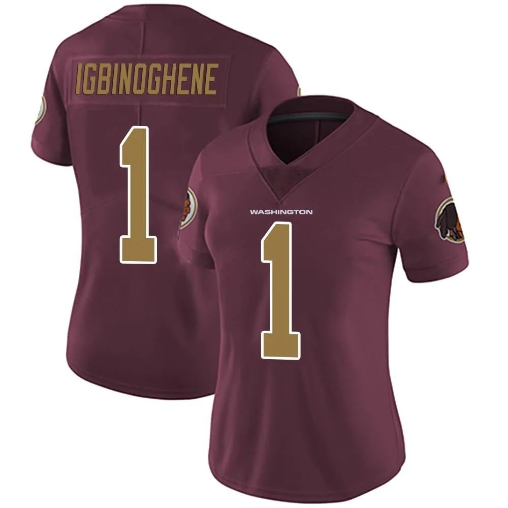 Women's Washington Commanders Noah Igbinoghene Nike Burgundy Alternate Vapor Untouchable Limited Jersey Women's Washington Commanders Noah Igbinoghene Nike Burgundy Alternate Vapor Untouchable Limited Jersey