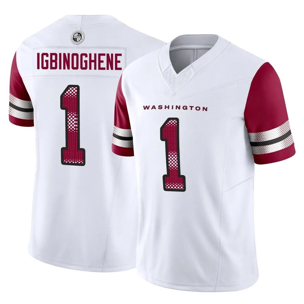 Youth Washington Commanders Noah Igbinoghene Nike Vapor F.U.S.E. Limited White Jersey Youth Washington Commanders Noah Igbinoghene Nike Vapor F.U.S.E. Limited White Jersey