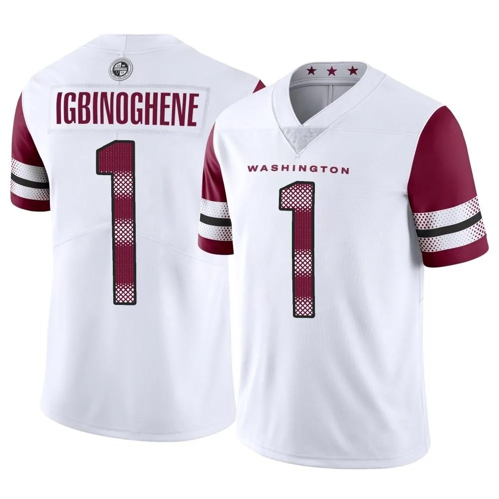 Youth Washington Commanders Noah Igbinoghene Nike Vapor Limited White Jersey Youth Washington Commanders Noah Igbinoghene Nike Vapor Limited White Jersey