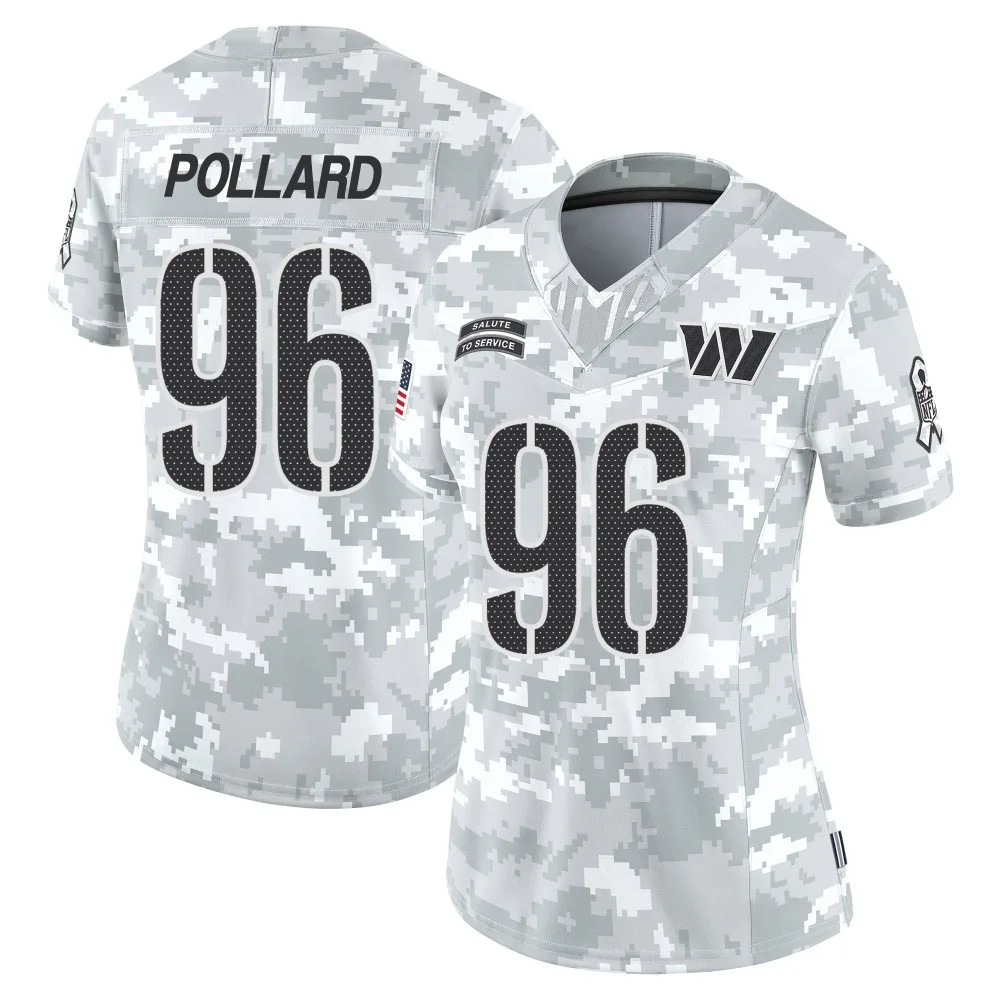 Women's Washington Commanders Norell Pollard Nike 2024 Salute to Service Limited Arctic Camo Jersey Women's Washington Commanders Norell Pollard Nike 2024 Salute to Service Limited Arctic Camo Jersey