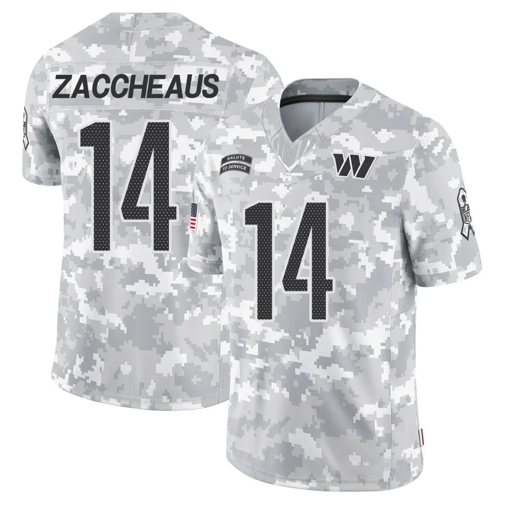 Men's Washington Commanders Olamide Zaccheaus Nike 2024 Salute to Service Limited Arctic Camo Jersey Men's Washington Commanders Olamide Zaccheaus Nike 2024 Salute to Service Limited Arctic Camo Jersey