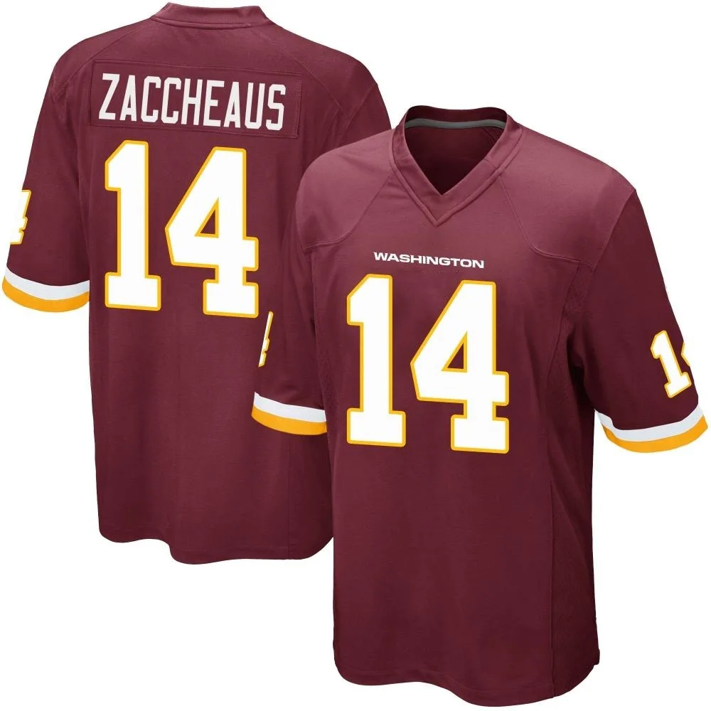 Men's Washington Commanders Olamide Zaccheaus Nike Burgundy Team Color Game Jersey Men's Washington Commanders Olamide Zaccheaus Nike Burgundy Team Color Game Jersey