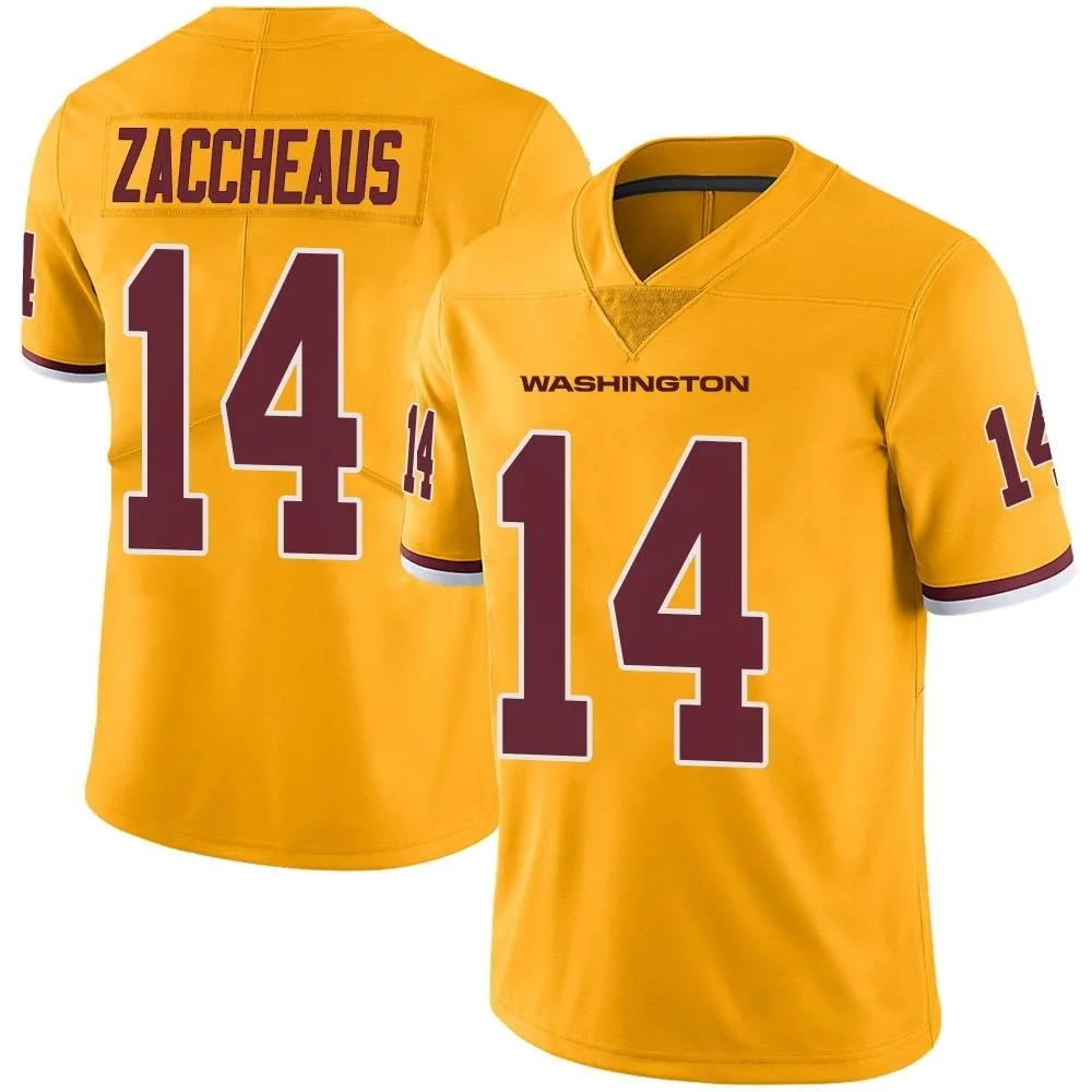 Men's Washington Commanders Olamide Zaccheaus Nike Color Rush Limited Gold Jersey Men's Washington Commanders Olamide Zaccheaus Nike Color Rush Limited Gold Jersey
