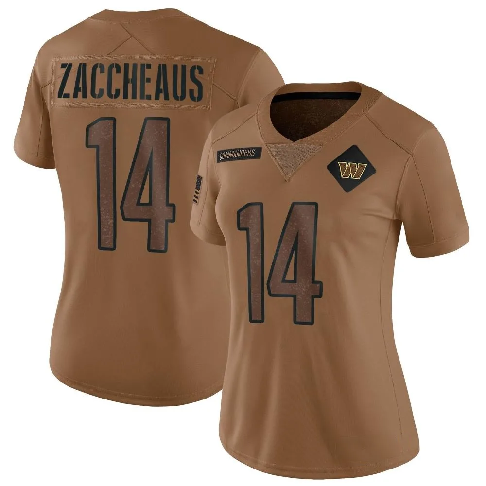 Women's Washington Commanders Olamide Zaccheaus Nike 2023 Salute To Service Limited Brown Jersey Women's Washington Commanders Olamide Zaccheaus Nike 2023 Salute To Service Limited Brown Jersey