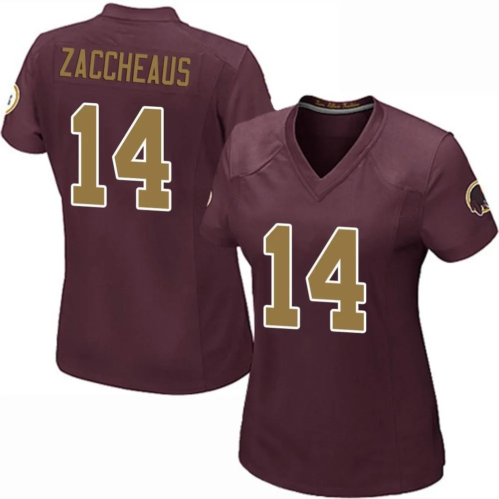 Women's Washington Commanders Olamide Zaccheaus Nike Burgundy Alternate Game Jersey Women's Washington Commanders Olamide Zaccheaus Nike Burgundy Alternate Game Jersey