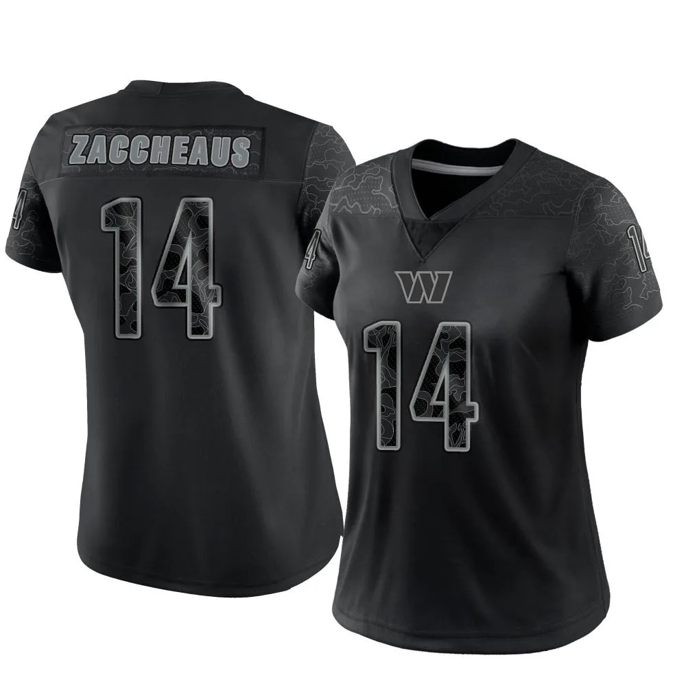 Women's Washington Commanders Olamide Zaccheaus Nike Reflective Limited Black Jersey Women's Washington Commanders Olamide Zaccheaus Nike Reflective Limited Black Jersey