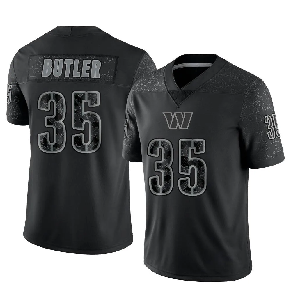 Men's Washington Commanders Percy Butler Nike Reflective Limited Black Jersey Men's Washington Commanders Percy Butler Nike Reflective Limited Black Jersey