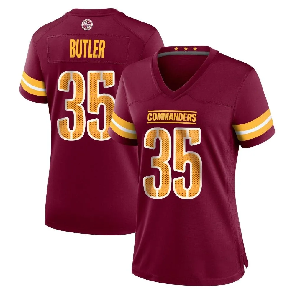 Women's Washington Commanders Percy Butler Nike Burgundy Game Jersey Women's Washington Commanders Percy Butler Nike Burgundy Game Jersey