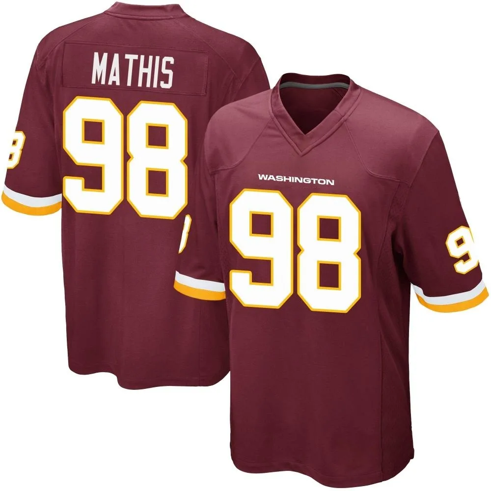 Men's Washington Commanders Phidarian Mathis Nike Burgundy Team Color Game Jersey Men's Washington Commanders Phidarian Mathis Nike Burgundy Team Color Game Jersey