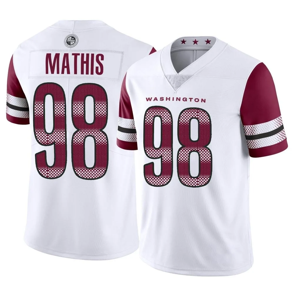 Men's Washington Commanders Phidarian Mathis Nike Vapor Limited White Jersey Men's Washington Commanders Phidarian Mathis Nike Vapor Limited White Jersey