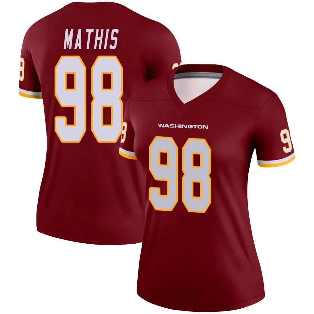 Women's Washington Commanders Phidarian Mathis Nike Burgundy Legend Jersey Women's Washington Commanders Phidarian Mathis Nike Burgundy Legend Jersey