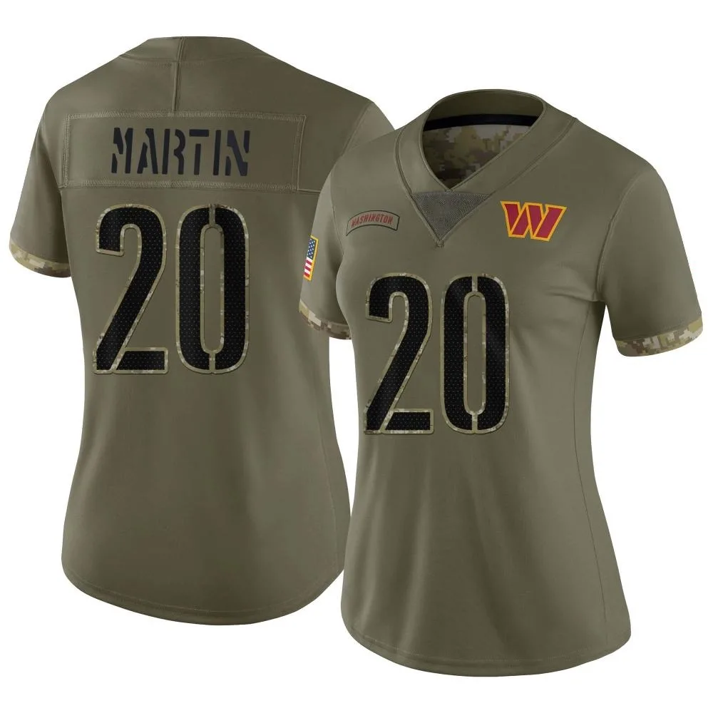 Women's Washington Commanders Quan Martin Nike 2022 Salute To Service Limited Olive Jersey Women's Washington Commanders Quan Martin Nike 2022 Salute To Service Limited Olive Jersey