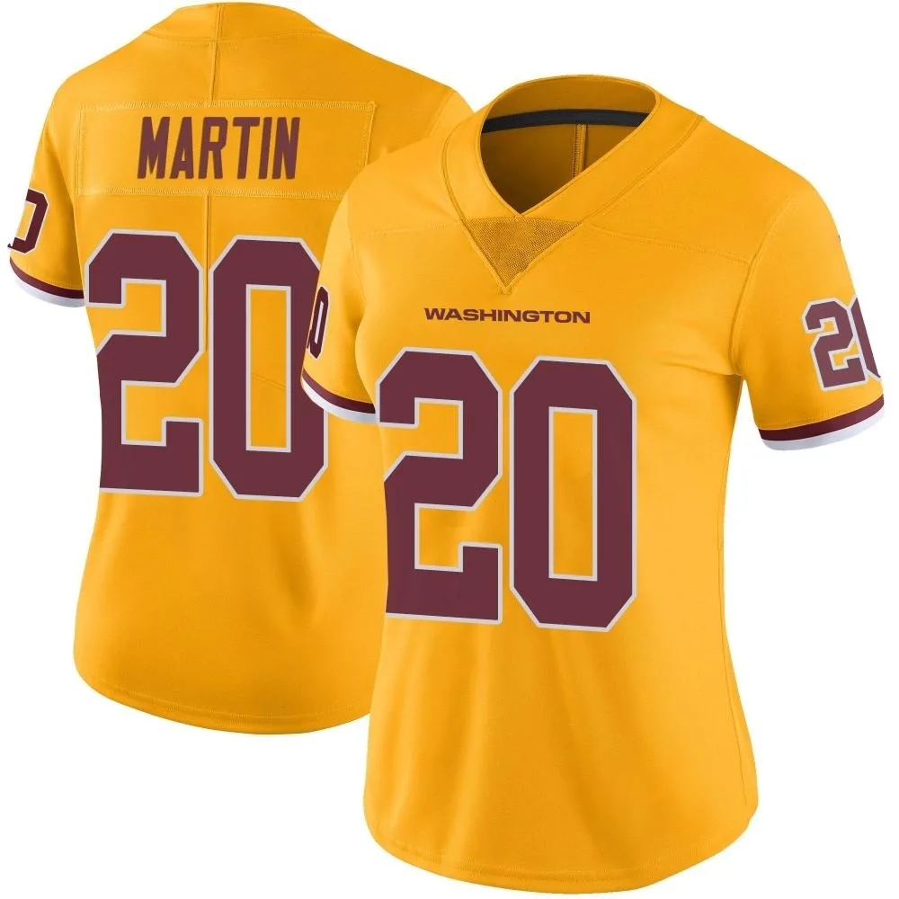 Women's Washington Commanders Quan Martin Nike Color Rush Limited Gold Jersey Women's Washington Commanders Quan Martin Nike Color Rush Limited Gold Jersey