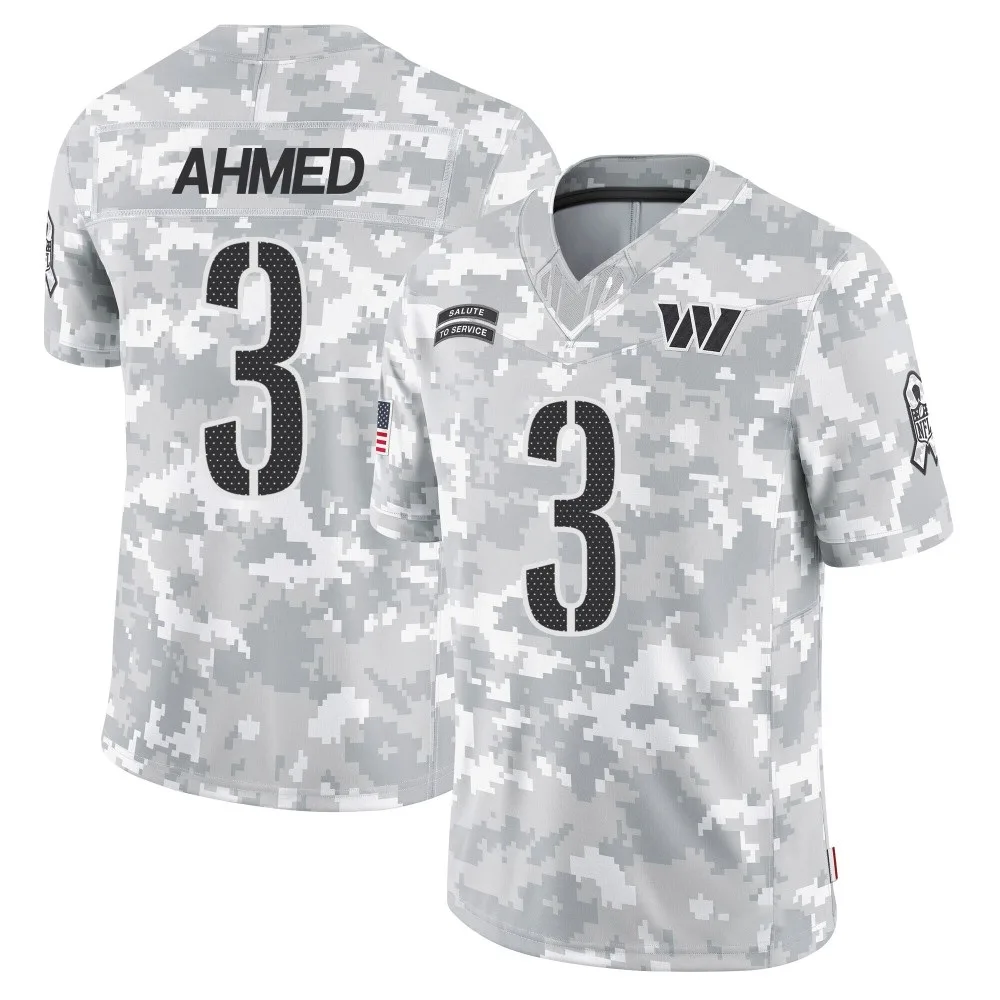 Men's Washington Commanders Ramiz Ahmed Nike 2024 Salute to Service Limited Arctic Camo Jersey Men's Washington Commanders Ramiz Ahmed Nike 2024 Salute to Service Limited Arctic Camo Jersey