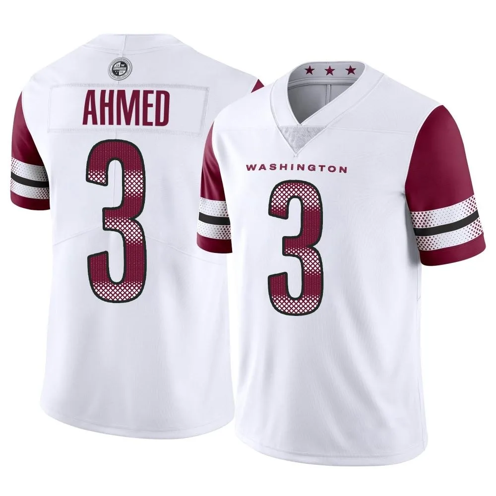 Men's Washington Commanders Ramiz Ahmed Nike Vapor Limited White Jersey Men's Washington Commanders Ramiz Ahmed Nike Vapor Limited White Jersey