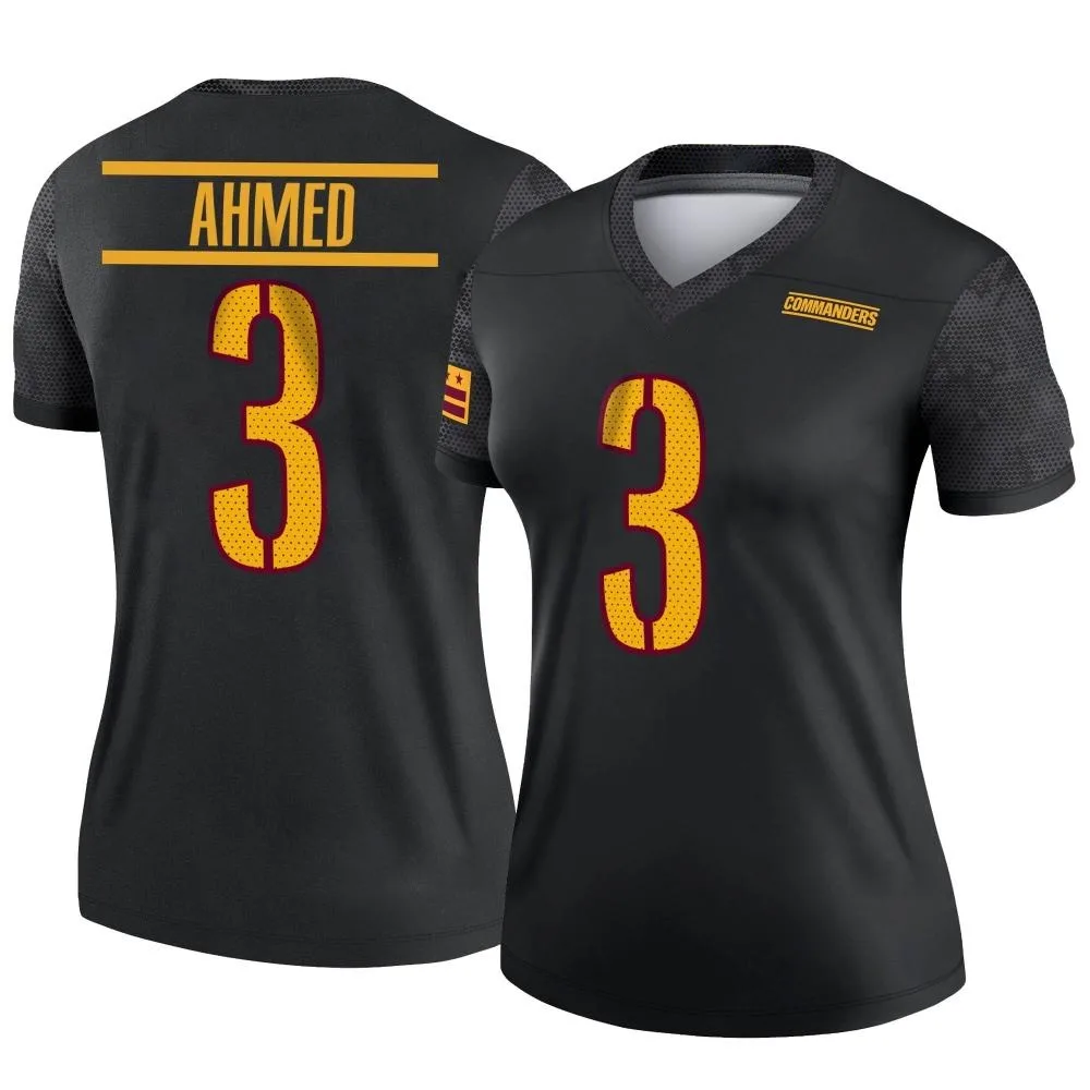 Women's Washington Commanders Ramiz Ahmed Nike Alternate Legend Black Jersey Women's Washington Commanders Ramiz Ahmed Nike Alternate Legend Black Jersey