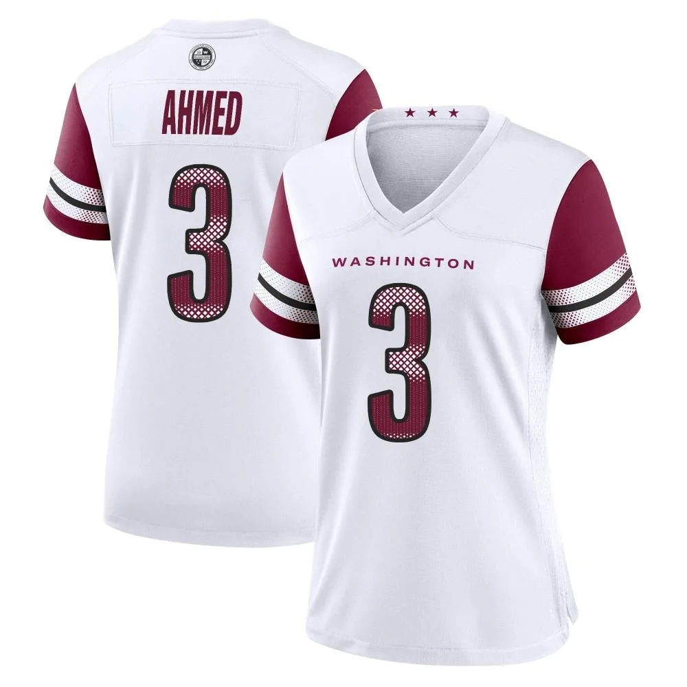 Women's Washington Commanders Ramiz Ahmed Nike Game White Jersey Women's Washington Commanders Ramiz Ahmed Nike Game White Jersey