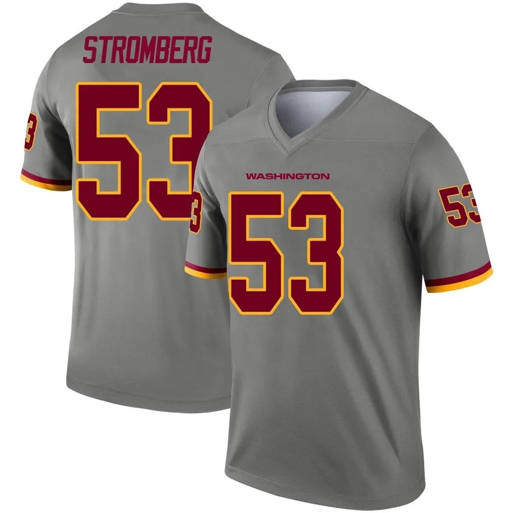 Men's Washington Commanders Ricky Stromberg Nike Inverted Legend Gray Jersey Men's Washington Commanders Ricky Stromberg Nike Inverted Legend Gray Jersey