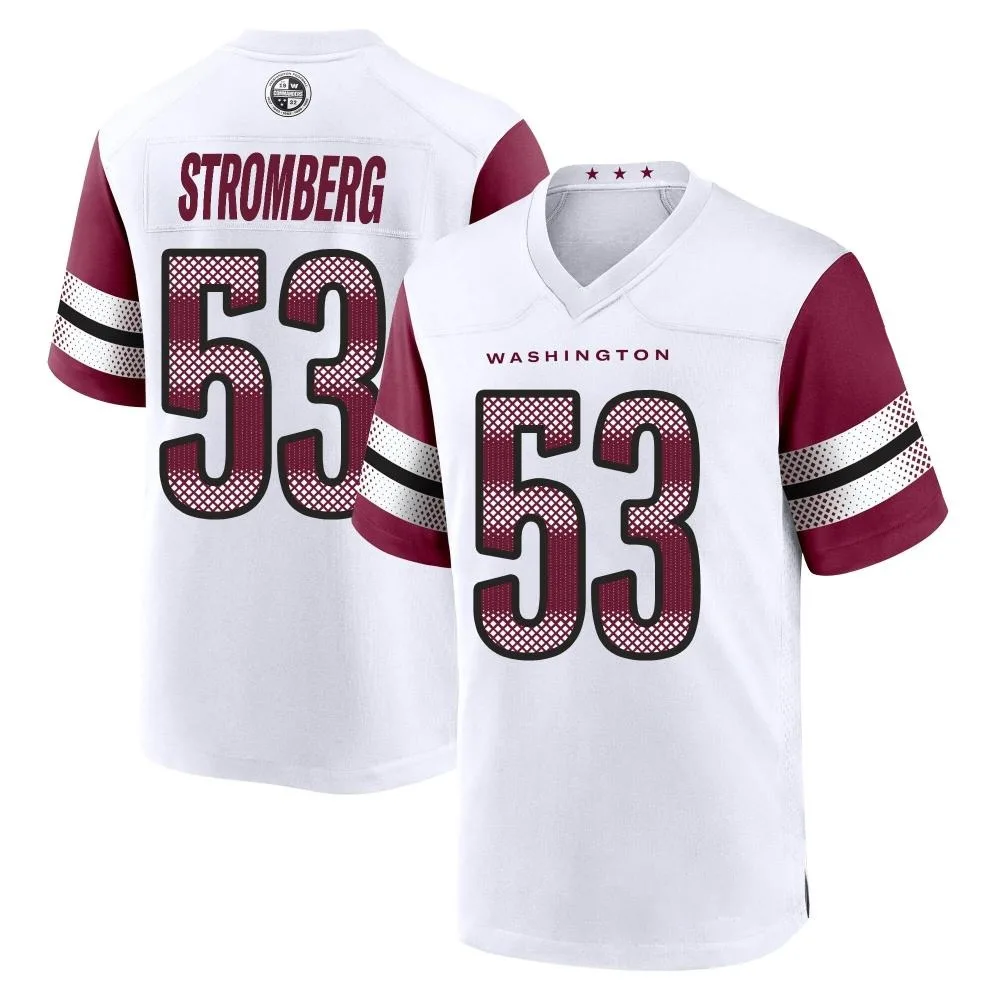 Men's Washington Commanders Ricky Stromberg Nike Game White Jersey Men's Washington Commanders Ricky Stromberg Nike Game White Jersey