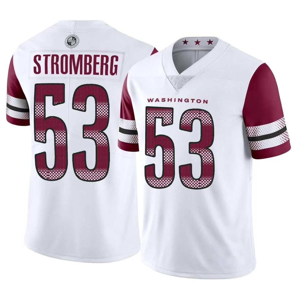 Men's Washington Commanders Ricky Stromberg Nike Vapor Limited White Jersey Men's Washington Commanders Ricky Stromberg Nike Vapor Limited White Jersey