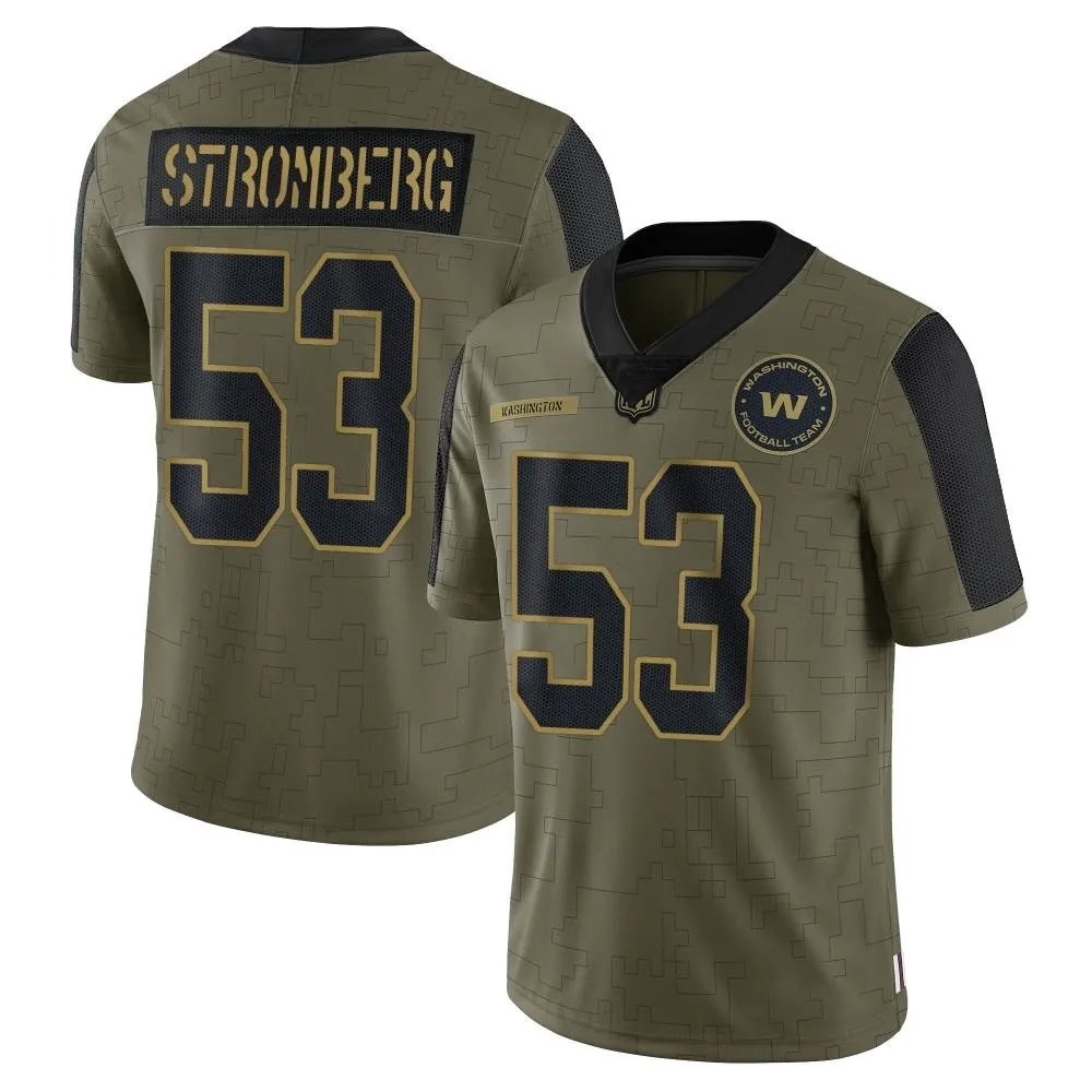 Youth Washington Commanders Ricky Stromberg Nike 2021 Salute To Service Limited Olive Jersey Youth Washington Commanders Ricky Stromberg Nike 2021 Salute To Service Limited Olive Jersey