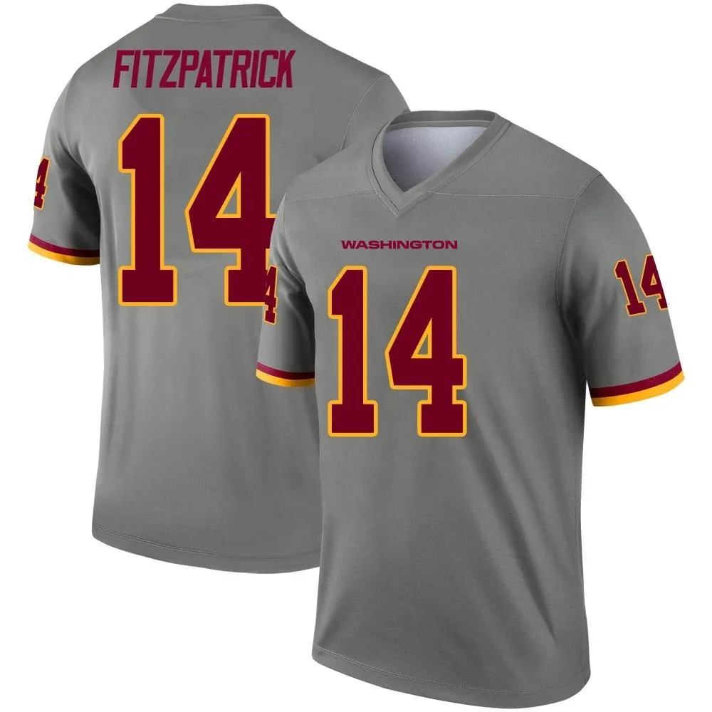 Men's Washington Commanders Ryan Fitzpatrick Nike Inverted Legend Gray Jersey Men's Washington Commanders Ryan Fitzpatrick Nike Inverted Legend Gray Jersey