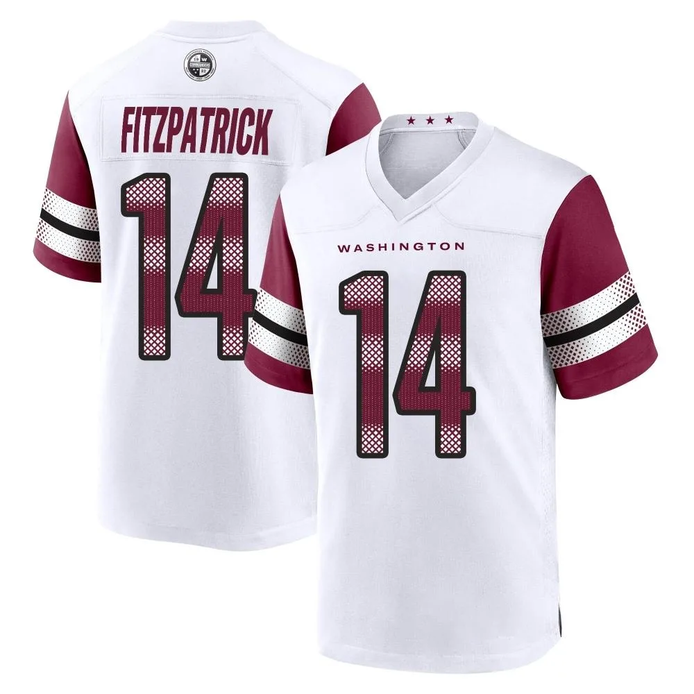 Men's Washington Commanders Ryan Fitzpatrick Nike Game White Jersey Men's Washington Commanders Ryan Fitzpatrick Nike Game White Jersey
