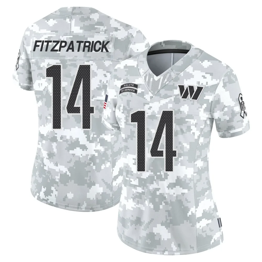 Women's Washington Commanders Ryan Fitzpatrick Nike 2024 Salute to Service Limited Arctic Camo Jersey Women's Washington Commanders Ryan Fitzpatrick Nike 2024 Salute to Service Limited Arctic Camo Jersey