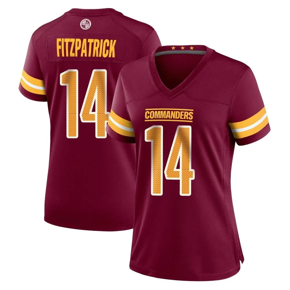 Women's Washington Commanders Ryan Fitzpatrick Nike Burgundy Game Jersey Women's Washington Commanders Ryan Fitzpatrick Nike Burgundy Game Jersey