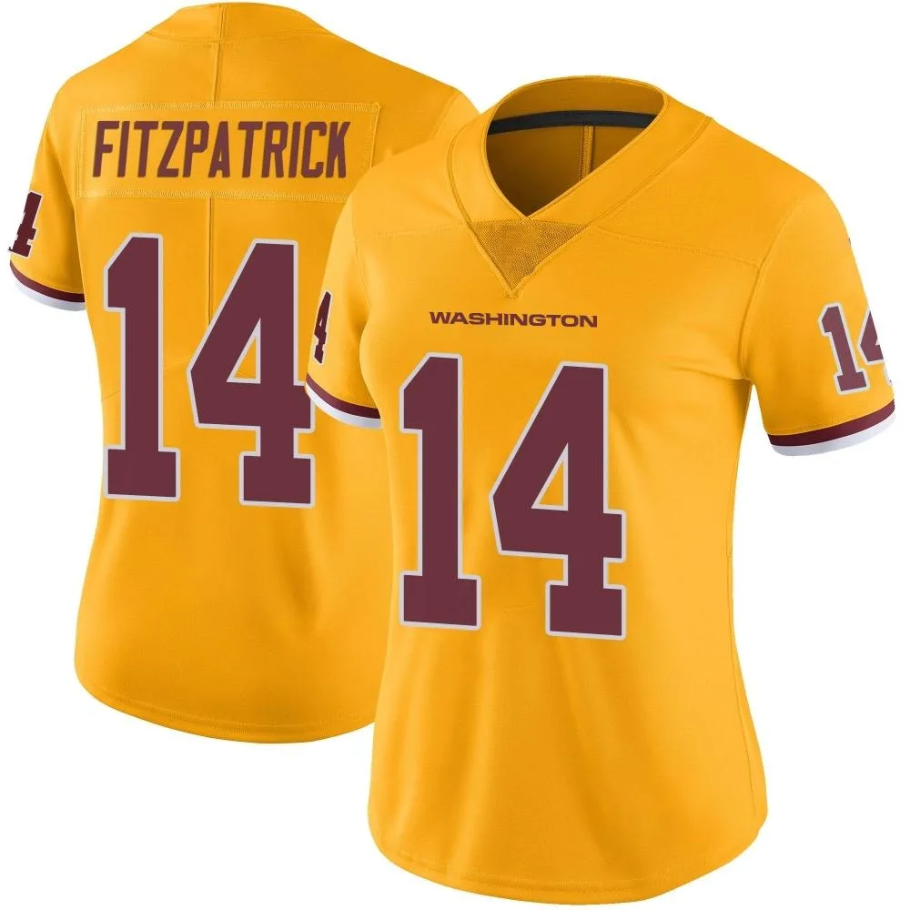 Women's Washington Commanders Ryan Fitzpatrick Nike Color Rush Limited Gold Jersey Women's Washington Commanders Ryan Fitzpatrick Nike Color Rush Limited Gold Jersey