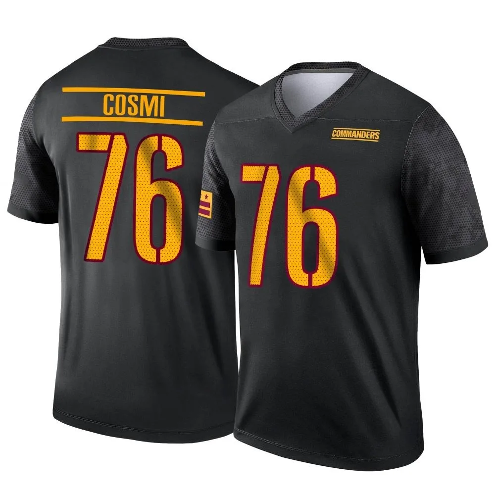 Men's Washington Commanders Sam Cosmi Nike Alternate Legend Black Jersey Men's Washington Commanders Sam Cosmi Nike Alternate Legend Black Jersey