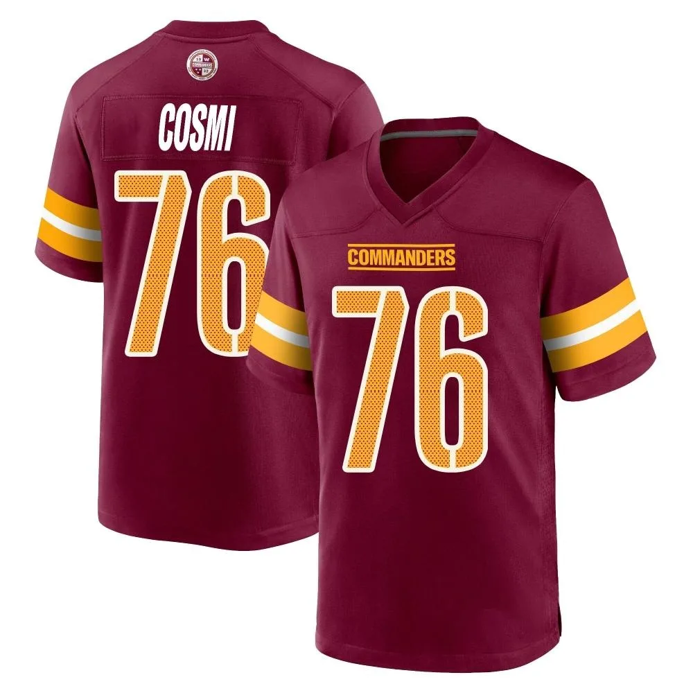 Men's Washington Commanders Sam Cosmi Nike Burgundy Game Jersey Men's Washington Commanders Sam Cosmi Nike Burgundy Game Jersey