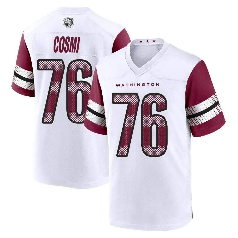 Men's Washington Commanders Sam Cosmi Nike Game White Jersey Men's Washington Commanders Sam Cosmi Nike Game White Jersey