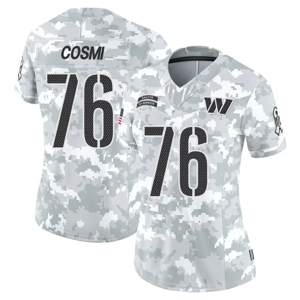 Women's Washington Commanders Sam Cosmi Nike 2024 Salute to Service Limited Arctic Camo Jersey Women's Washington Commanders Sam Cosmi Nike 2024 Salute to Service Limited Arctic Camo Jersey
