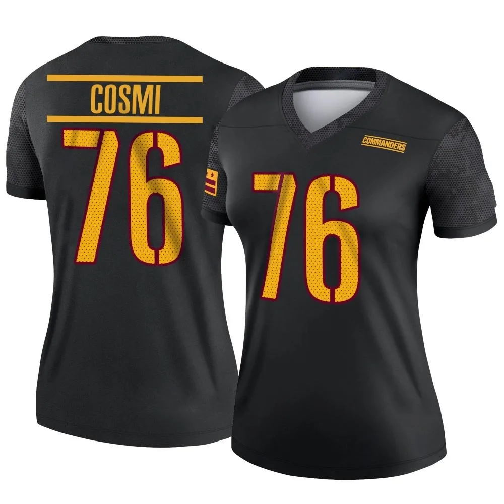 Women's Washington Commanders Sam Cosmi Nike Alternate Legend Black Jersey Women's Washington Commanders Sam Cosmi Nike Alternate Legend Black Jersey