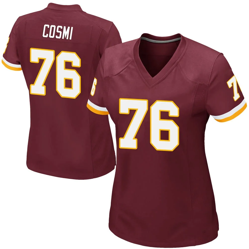 Women's Washington Commanders Sam Cosmi Nike Burgundy Team Color Game Jersey Women's Washington Commanders Sam Cosmi Nike Burgundy Team Color Game Jersey
