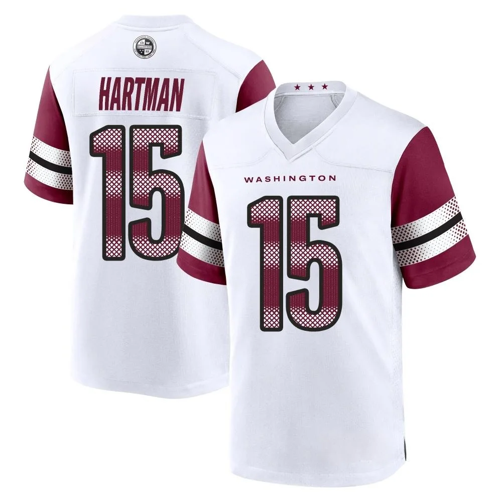 Men's Washington Commanders Sam Hartman Nike Game White Jersey Men's Washington Commanders Sam Hartman Nike Game White Jersey