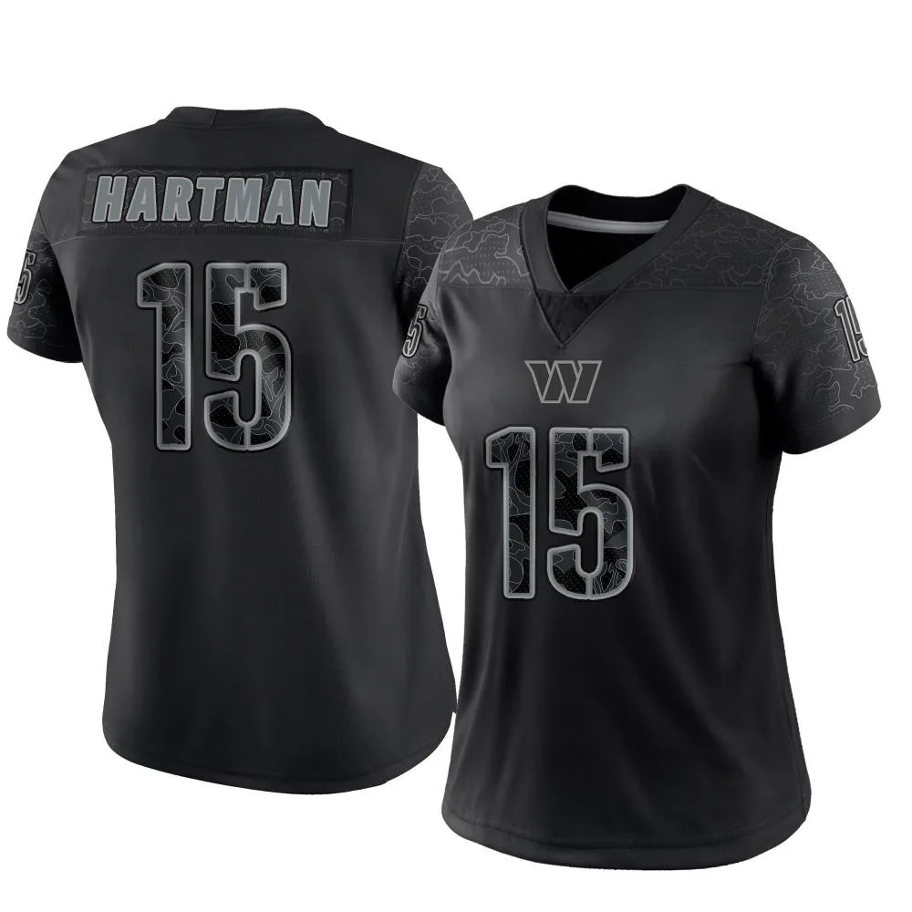 Women's Washington Commanders Sam Hartman Nike Reflective Limited Black Jersey Women's Washington Commanders Sam Hartman Nike Reflective Limited Black Jersey