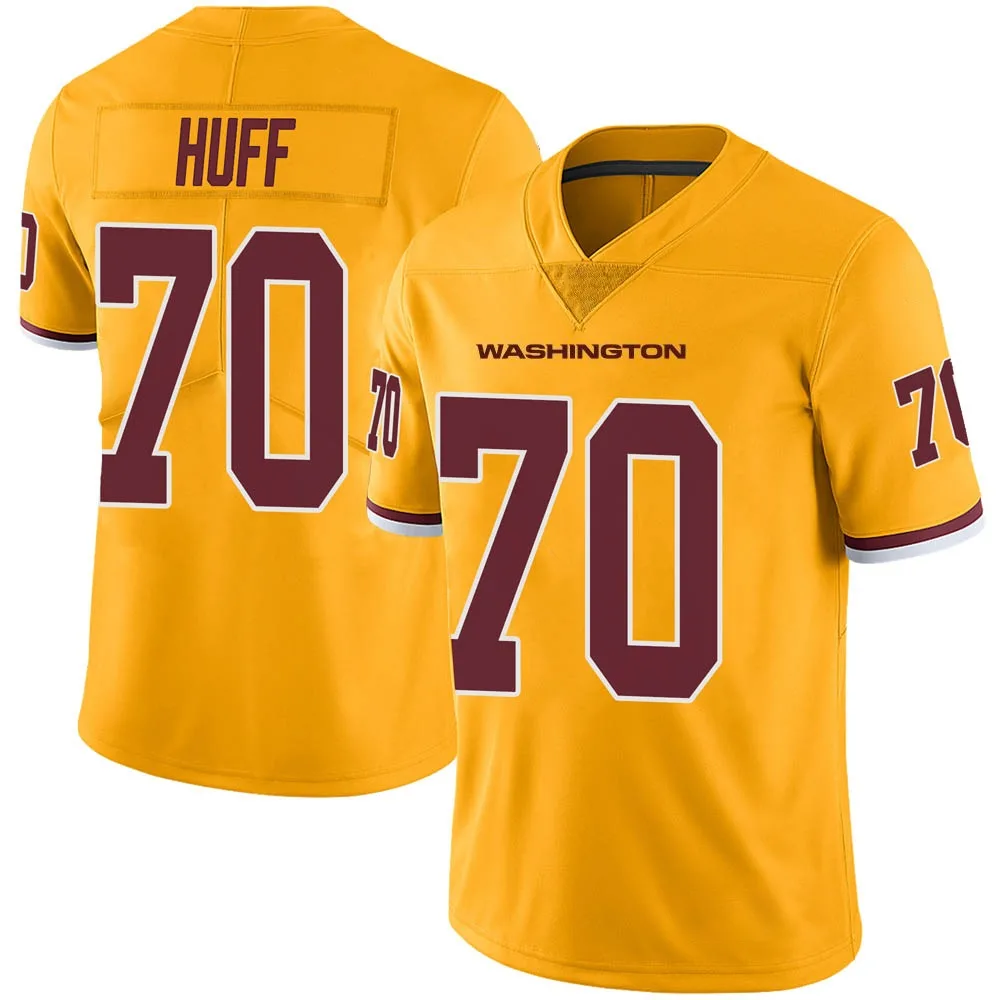 Men's Washington Commanders Sam Huff Nike Color Rush Limited Gold Jersey Men's Washington Commanders Sam Huff Nike Color Rush Limited Gold Jersey