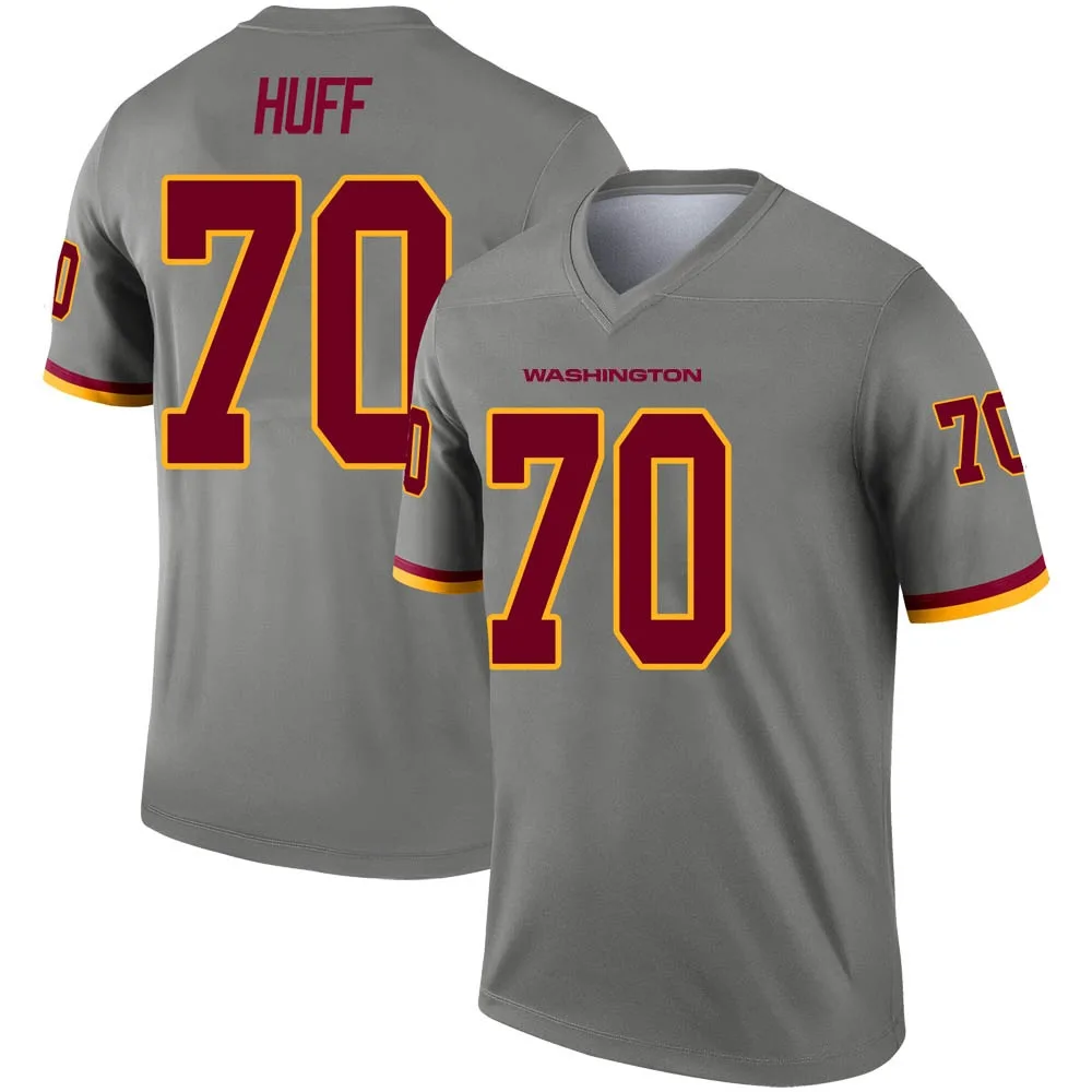 Men's Washington Commanders Sam Huff Nike Inverted Legend Gray Jersey Men's Washington Commanders Sam Huff Nike Inverted Legend Gray Jersey