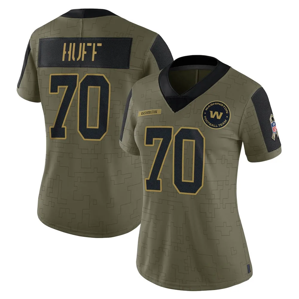 Women's Washington Commanders Sam Huff Nike 2021 Salute To Service Limited Olive Jersey Women's Washington Commanders Sam Huff Nike 2021 Salute To Service Limited Olive Jersey