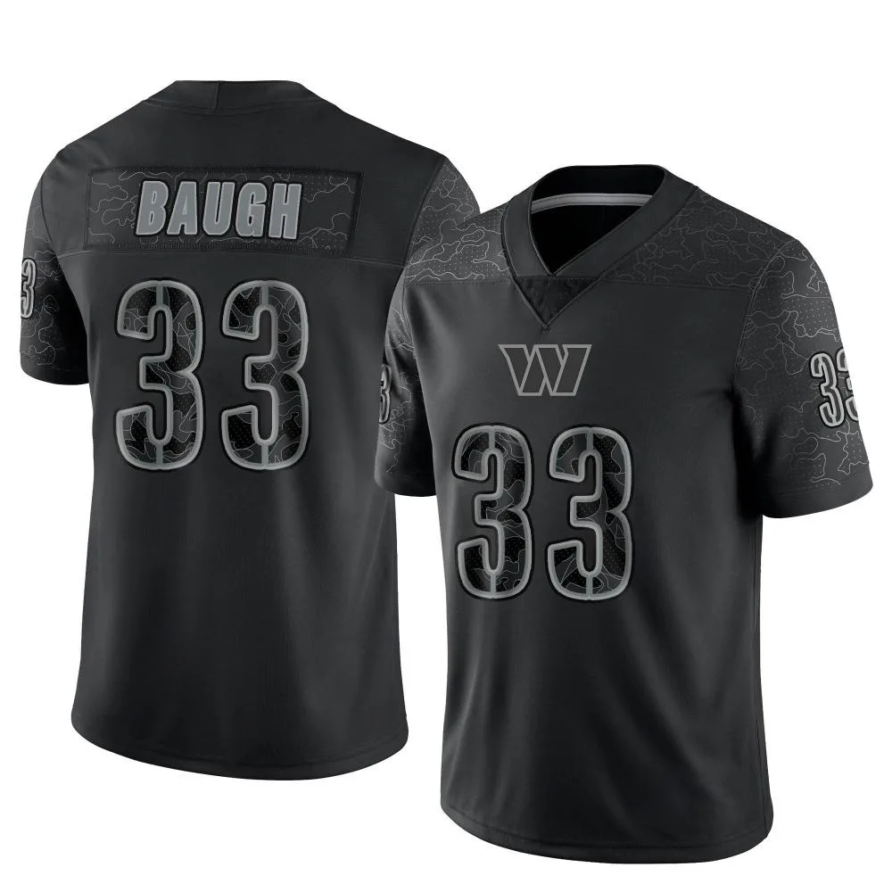 Men's Washington Commanders Sammy Baugh Nike Reflective Limited Black Jersey Men's Washington Commanders Sammy Baugh Nike Reflective Limited Black Jersey