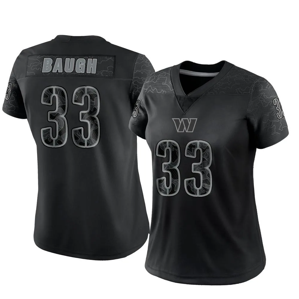 Women's Washington Commanders Sammy Baugh Nike Reflective Limited Black Jersey Women's Washington Commanders Sammy Baugh Nike Reflective Limited Black Jersey